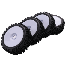4 X 17 Mm Naben Rad Felge & Tiefer Zahn Reifen für 1/8 Offroad Rc Redcat Team Vrx Hobao