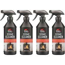 4 x 500ml Stove Cleaner Spray Removers Stove Soot Carbon Grease Tar