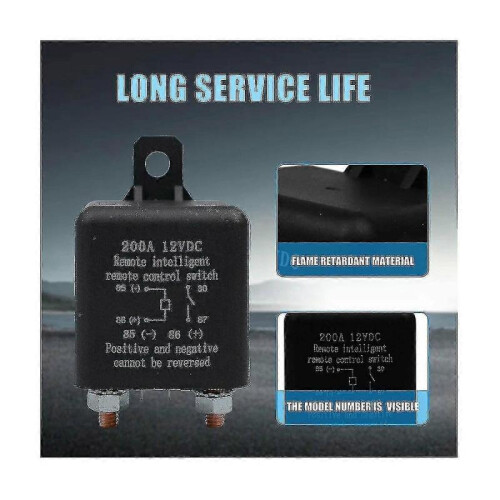Remote Battery Disconnect Switch, Wireless Remote Control Battery Disconnect Switch, 12v 200a Dual Remote Control Switch 1