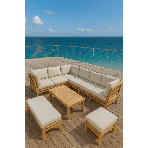 Corner Teak Sofa Set