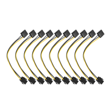 10 StüCk Molex zu PCI-E Netzteil IDE 4 Pin Buchse 6 Grafik Karte Konverter Kabel