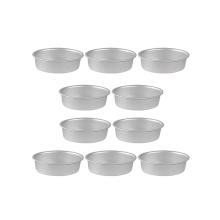 10 StüCk Mini Oval Ei Form Aluminium Legierung Metall KäSe Pfanne Kuchen Brot Torten Halter Pudding Gelee