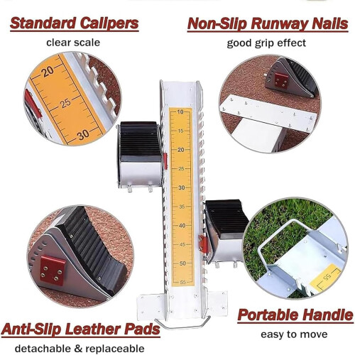 Highlevel start, multifunctional starting blocks, adjustable foot pedal, 6 angles, for synthetic track 1