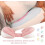 Pregnancy Pillow, Maternity Pillow Side Sleeper Pregnancy Support Pillow Adjustable Bed Wedge Pillow Support Waist Sleeping Pillow 4