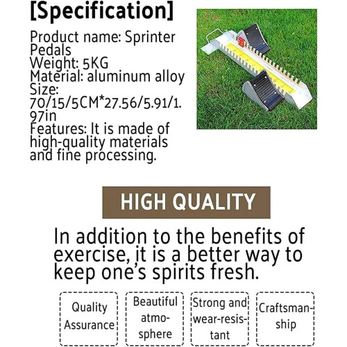 Premium starting blocks, aluminum alloy, 70 cm, adjustable, 6 angle Ref: 7724 1