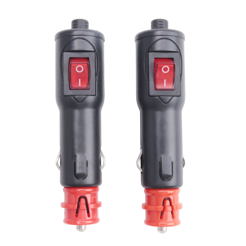 Gokelomg 2 STÜCKE Anschluss 12V Stecker Mit Sicherung Und Schalter 20Mm Cig / 12Mm DIN Für Euro