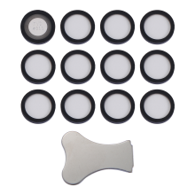 12 Pack Ultraschall Hersteller, Keramik Scheiben für Luft Befeuchter Teile, Wandlern mit Kappen Werkzeug