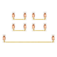 Gold ÜBerzogen, Platten Montierter Stabilisator für die Benutzerdefinierte Mechanische Tastatur 2U 6,25U (1+4, Rosa)