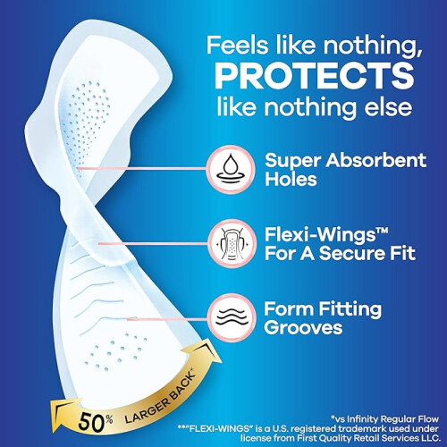 Always Always Infinity Feminine Pads for Women, Flexfoam Pads 1