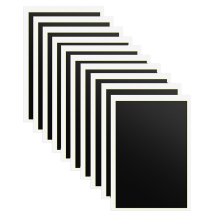 Lasergravur-Markierungspapier, 10 StüCk Laserfarbpapier für Lasergravierer, 15,4 X 10,6 Schwarz Metallglaskeramik