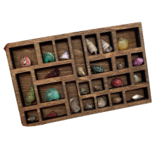 1:12 Miniatur-Schmuckregal, Miniatur-Kristallregal, Puppenhaus-Miniatur-, Drucker, Tablett, Miniatur