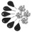 6 Stück Surf Fin Key Surfing mit 24 Schrauben Universal Hexagon Surfboard 9