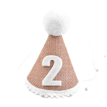 Mütze Baby-Geburtstagsparty-Mütze 2. Jahre Kinder-Babyparty-Mütze Geburtstags-Stirnband-Dekoration D