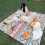 Schöne Ernte Modell-Picknickdecke 200x200cm 7