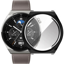 (Transparent) Case for Huawei Watch GT3 Pro 46mm Protective Glass Screen Protector Film