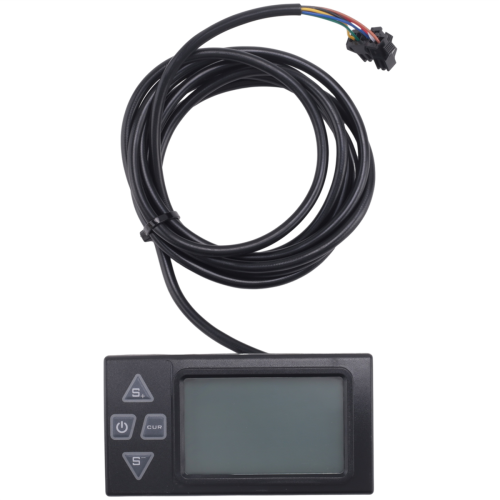 S861 LCD-Ebike-Display mit SM-Stecker für Elektrofahrrad BLDC-Controller-Bedienfeld Schwarz 24V-36V