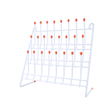 Labor-Trockengestell, 24 Stifte, Laborglasgestell, Drahtglaswaren-Trockengestell, Wandhalterung/Freistehender Laborglas-Trockengestell