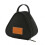 (Black) Mini Triangular Picnic Insulation Bag Aluminum Foil Office Rice Ball Lunch Box 1