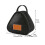 (Black) Mini Triangular Picnic Insulation Bag Aluminum Foil Office Rice Ball Lunch Box 3