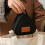 (Black) Mini Triangular Picnic Insulation Bag Aluminum Foil Office Rice Ball Lunch Box 4