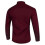 (M,Burgundy)Men's Regular-Fit Long-Sleeve Oxford Shirt 2