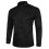 (S, Black) Men's Regular-Fit Long-Sleeve Oxford Shirt 1