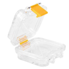Dental Lab Supply 50pcs Plastic Denture Tooth Box with Film Denture Storage Box Membrane Tooth Box
