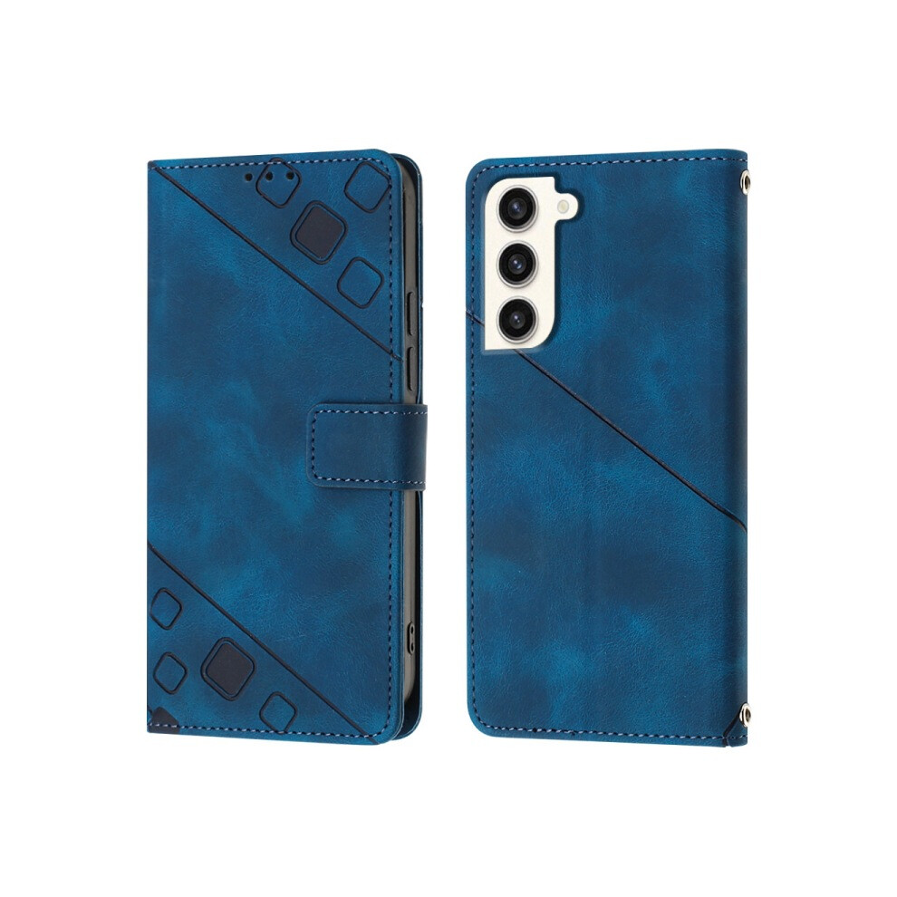 (Blue) Compatible With Samsung A53 5G Case Embossed Leather Case Card Slot Flip Phone Case Blue 6903319061677