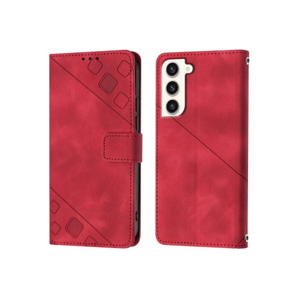 (Red) Compatible With Mi Note 12 Case Embossed Leather Case Card Slot Flip Phone Case Red 6903319060717
