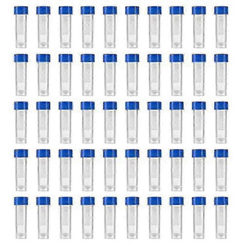 Storage Containers with Graduated Plastic Vials and Screw Caps 200 Count