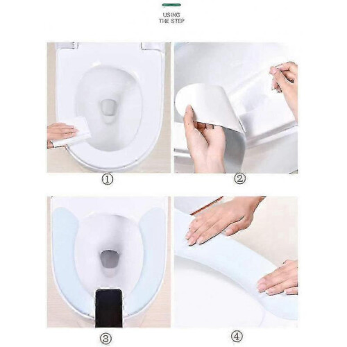 4-Pack Washable and Reusable Toilet Seat Covers with Heating for Cold Weather 2