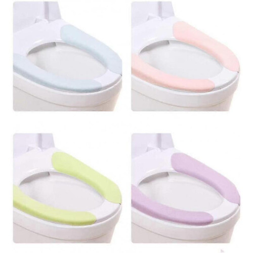 4-Pack Washable and Reusable Toilet Seat Covers with Heating for Cold Weather 1