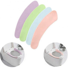 4-Pack Washable and Reusable Toilet Seat Covers with Heating for Cold Weather