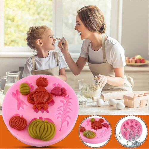 Reusable Non-stick 3D Halloween Cake Decorating Molds for Candy Baking and Thanksgiving Decoration 1