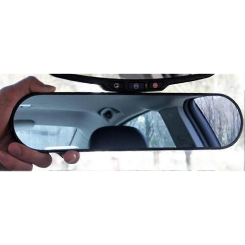 Universal Anti-glare Round Rearview Mirror with Panoramic View and Angle Adjustment for Car Interior 2