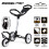 Sun Mountain Ridgeline3 Wheel Push Golf Trolley Cart-Black 2