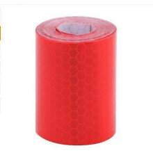Set of 2 Red 5cm x 3M Prism Reflective Stickers