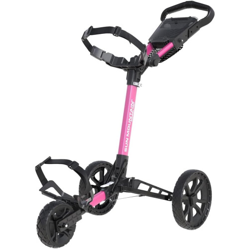 Sun Mountain Ridgeline3 Wheel Push Golf Trolley Cart-Pink