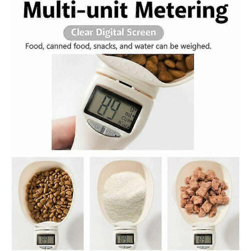 LCD Display Weighing Spoon for Pet Kibble Measuring with Dog Cat Rabbit and Bird Compatibility 2