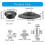 (4 packs)Heat-Resistant and Comfortable Grip Replacement Handles for 4-Piece Slow Cooker Lids 3