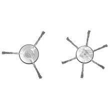Weed Eater Blades Steel Wire Grass Trimmer Heads Rounded Edge Weed Trimmer, Steel Wire Wheel Garden Weed Brush