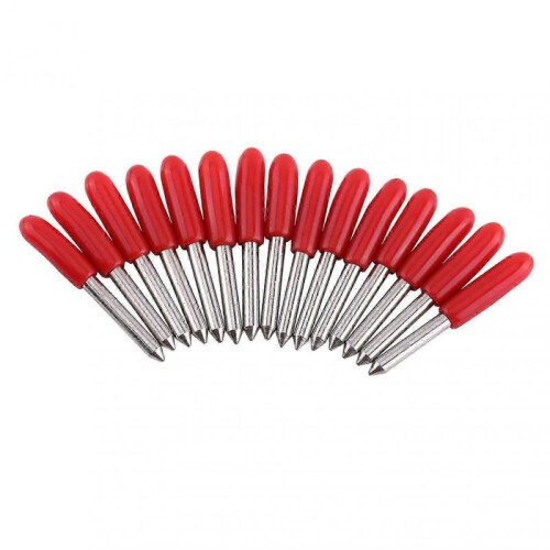 Red Cap Cutting Knives Set of 15 for Plotter and Vinyl Cutters 2