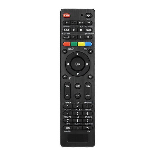 4 in 1 Universal Remote Control for TV DTT DVD One-Key Search Automatic Matching