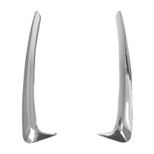 Chrome Front Fog Light Cover Strip for Toyota Yaris Vitz 2017 2018 Bumper Accessories Trim Car-Styling
