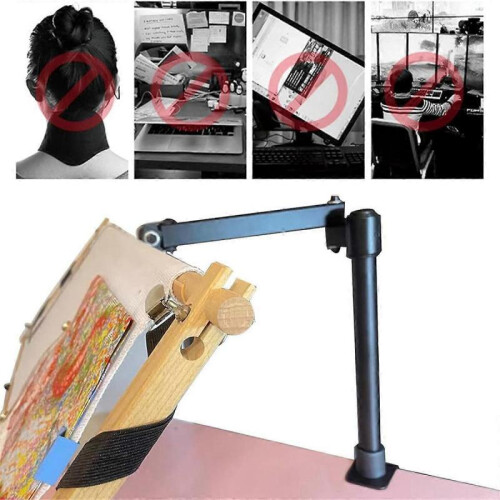 Metal Needlework Frame Stand Adjustable Rotating Embroidery Stand Embroidery Frame Stand for Needle Points 1