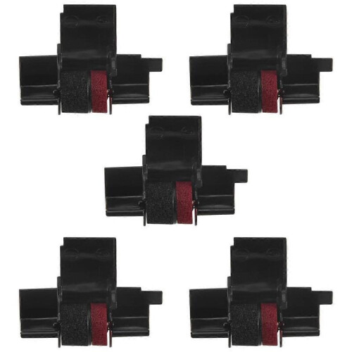 IR-40T (5 Pack) Compatible Calculator Printer Ribbons Ink Roller - Black & Red 2