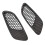 2PCS Engine Hood Vent Louvers Air Scoop Bonnet Vent Cover For-BMW E90 E91 E92 E93 M3, Carbon Fiber Pattern 5