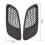 2PCS Engine Hood Vent Louvers Air Scoop Bonnet Vent Cover For-BMW E90 E91 E92 E93 M3, Carbon Fiber Pattern 4