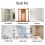 24PCS Punch Free Shelf Support Peg-Self Adhesive Shelves Clips for Kitchen Cabinet Closet Brackets Clapboard Layer 4