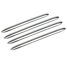 4Pcs Chrome Stainless Steel Exterior Door Handle Molding Trim Cover Outer Doors Handle Cover for 5 Series F10 F18